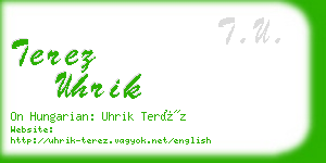 terez uhrik business card